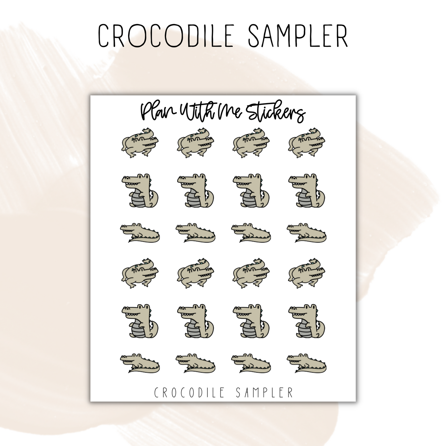 Crocodile Sampler | Doodles