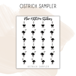 Ostrich Sampler | Doodles