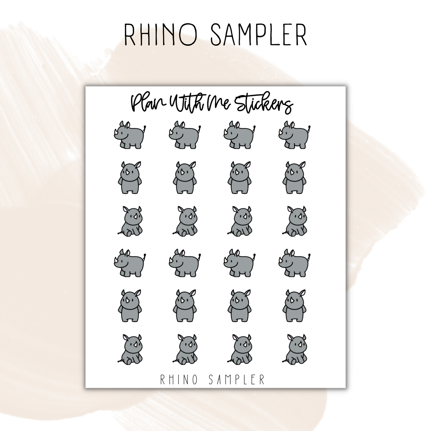 Rhino Sampler | Doodles