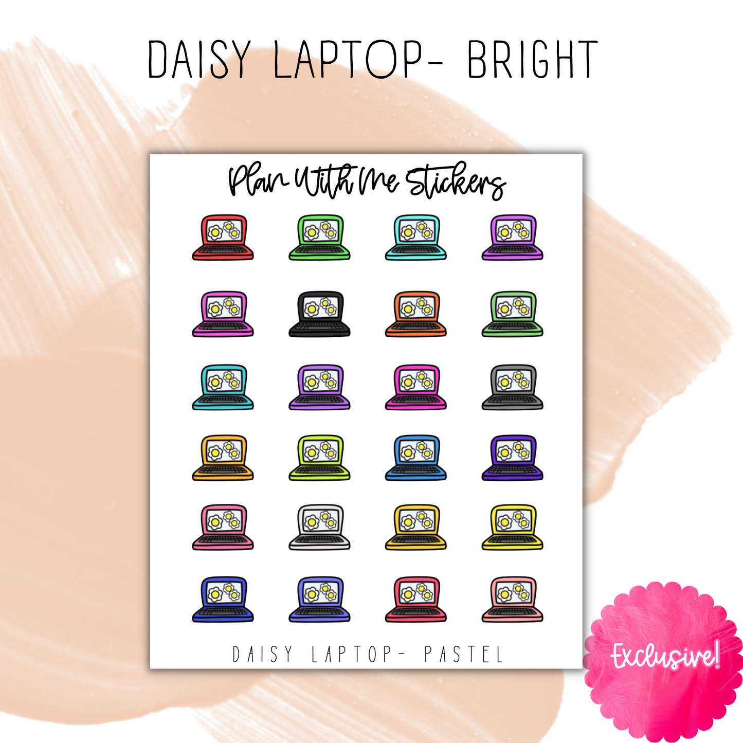 Daisy Laptop| Doodles