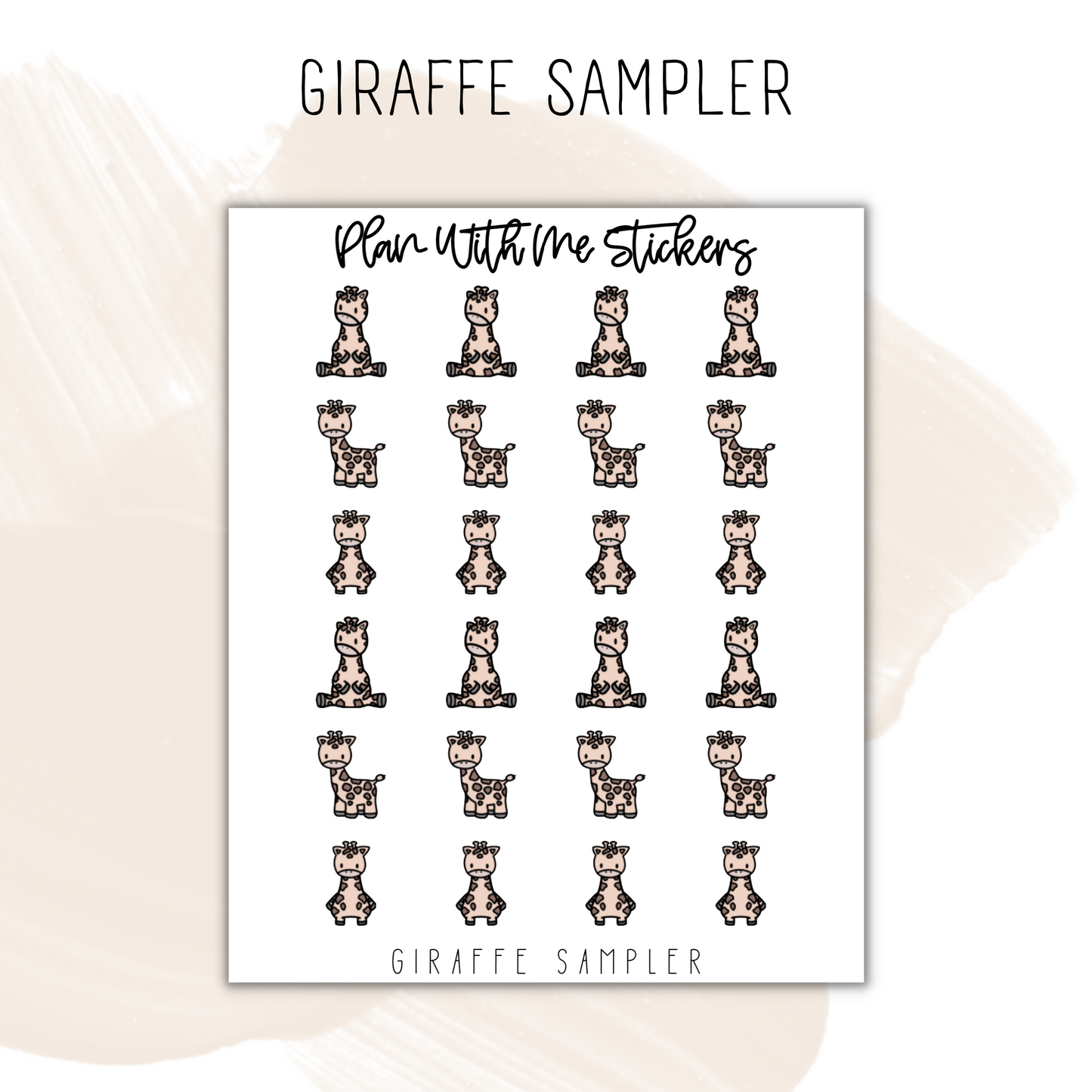 Giraffe Sampler | Doodles
