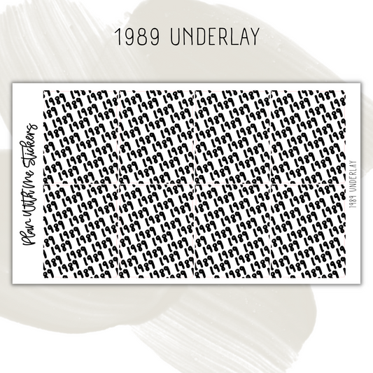 1989 Underlay