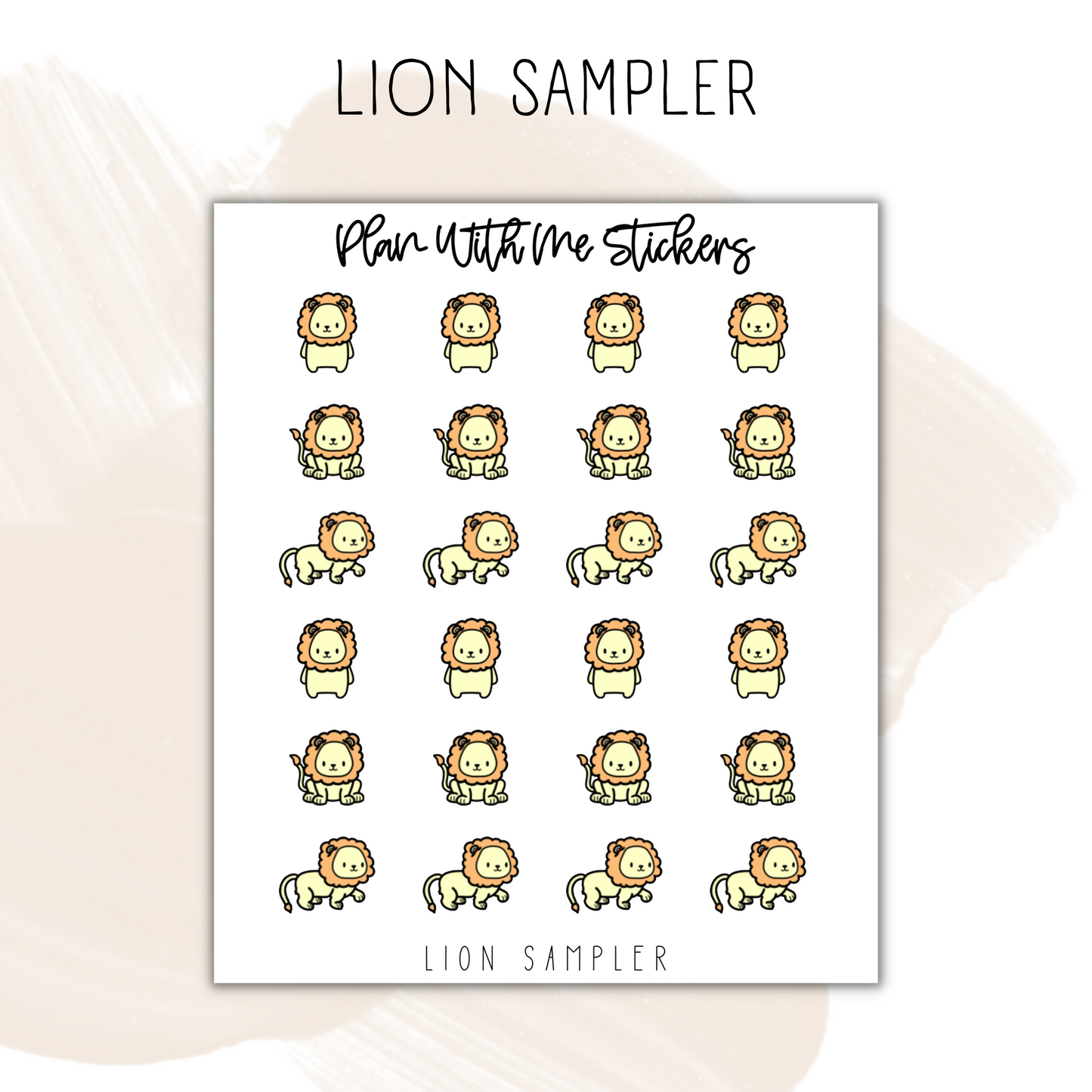 Lion Sampler | Doodles
