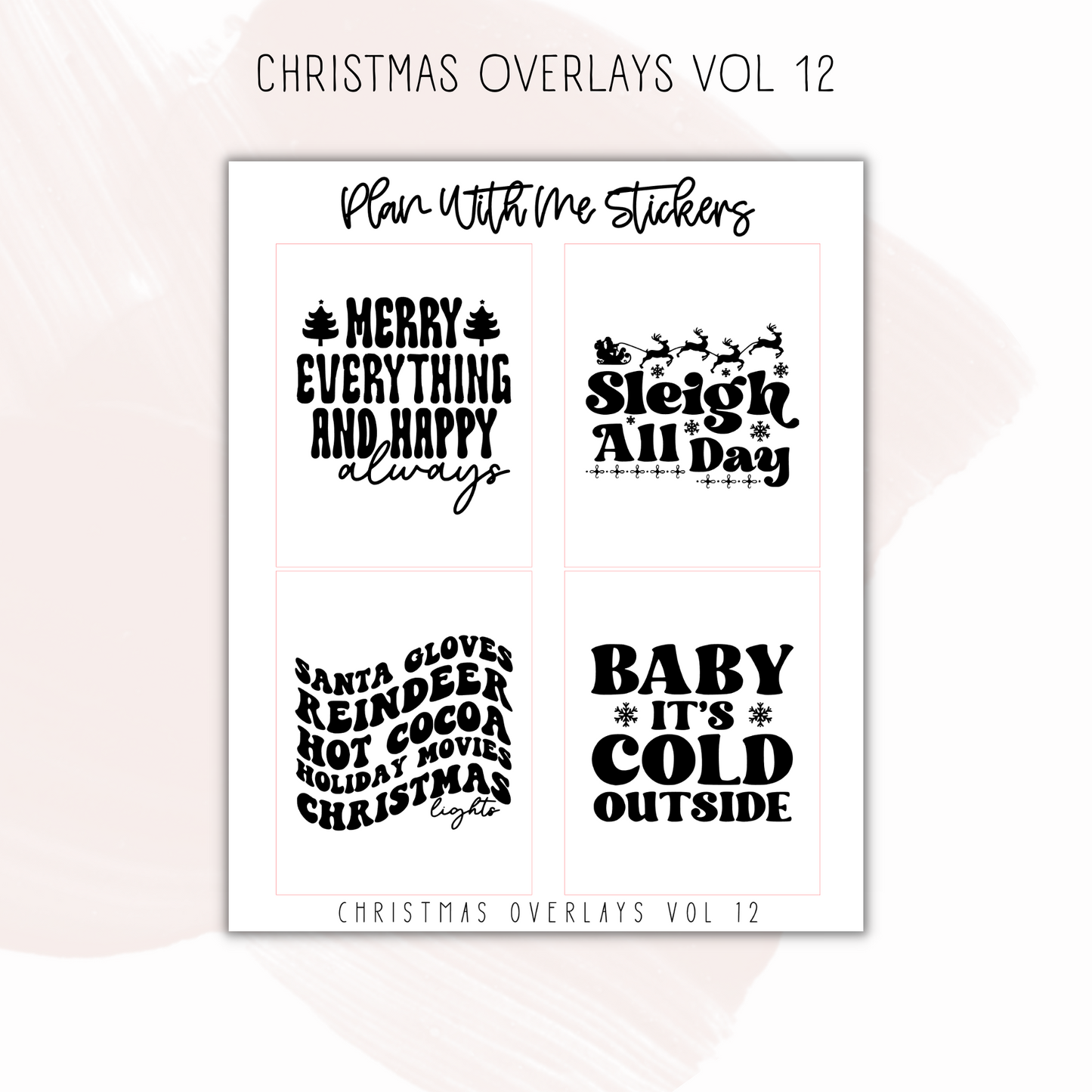 Christmas Overlays Vol 12