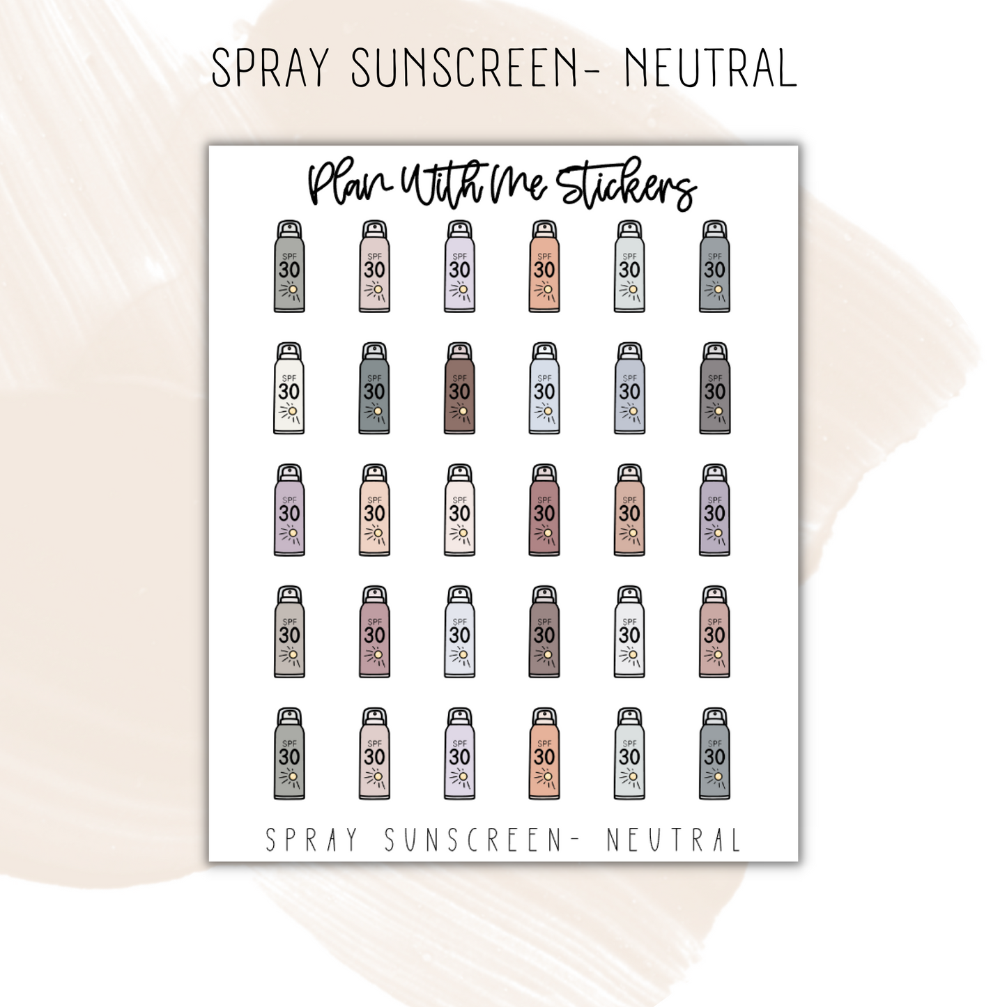 Spray Sunscreen | Doodles