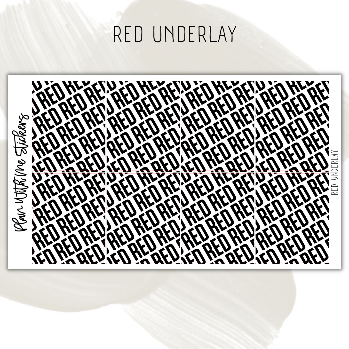 Red Underlay