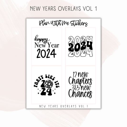 New Years Overlays Vol 1