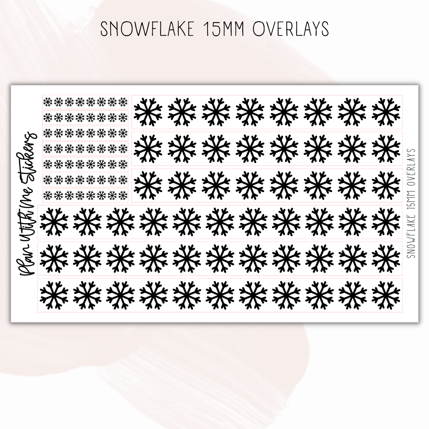 Snowflake 15mm Overlays