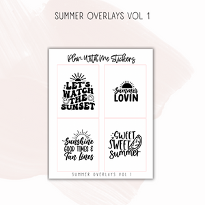 Summer Overlays Vol 1