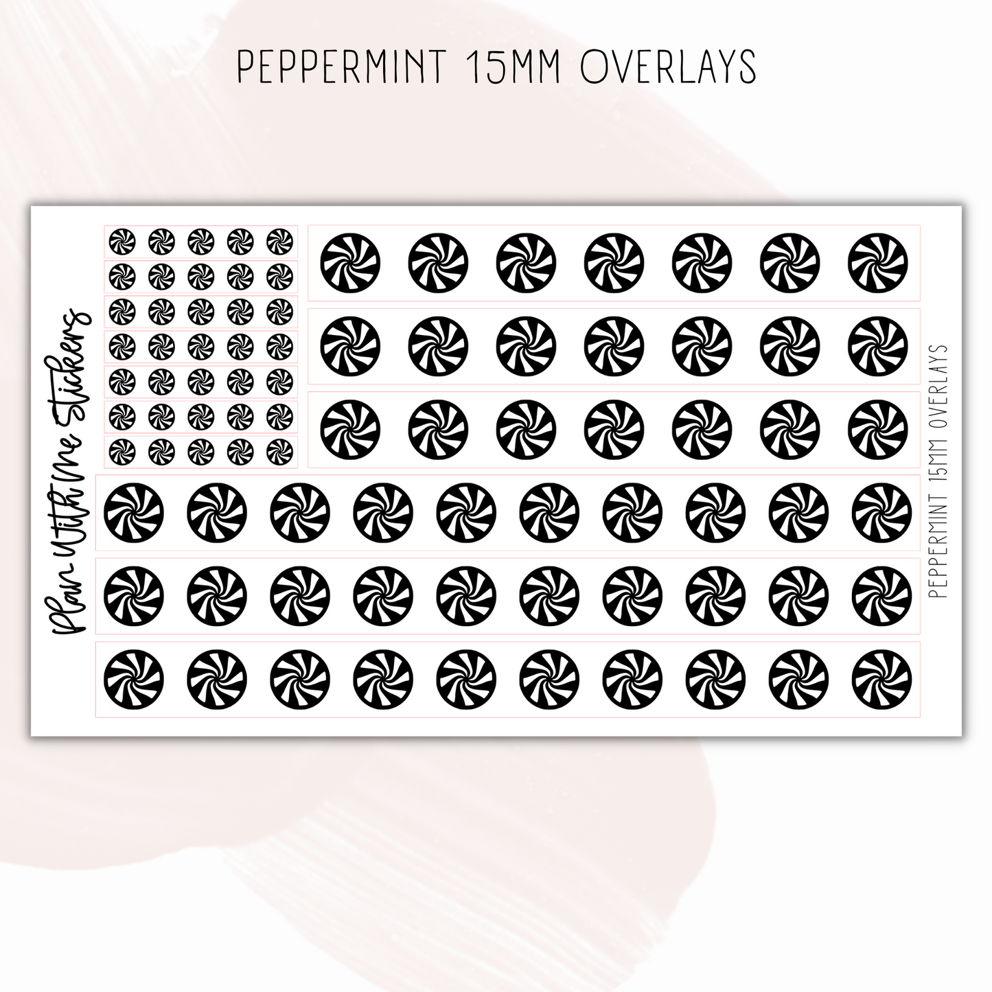 Peppermint 15mm Overlays