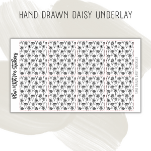 Hand Drawn Daisy Underlay