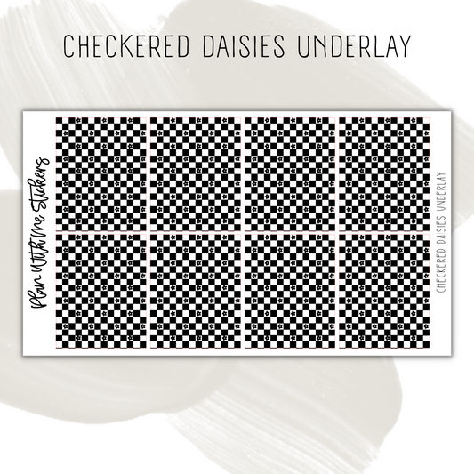 Checkered Daisies Underlay