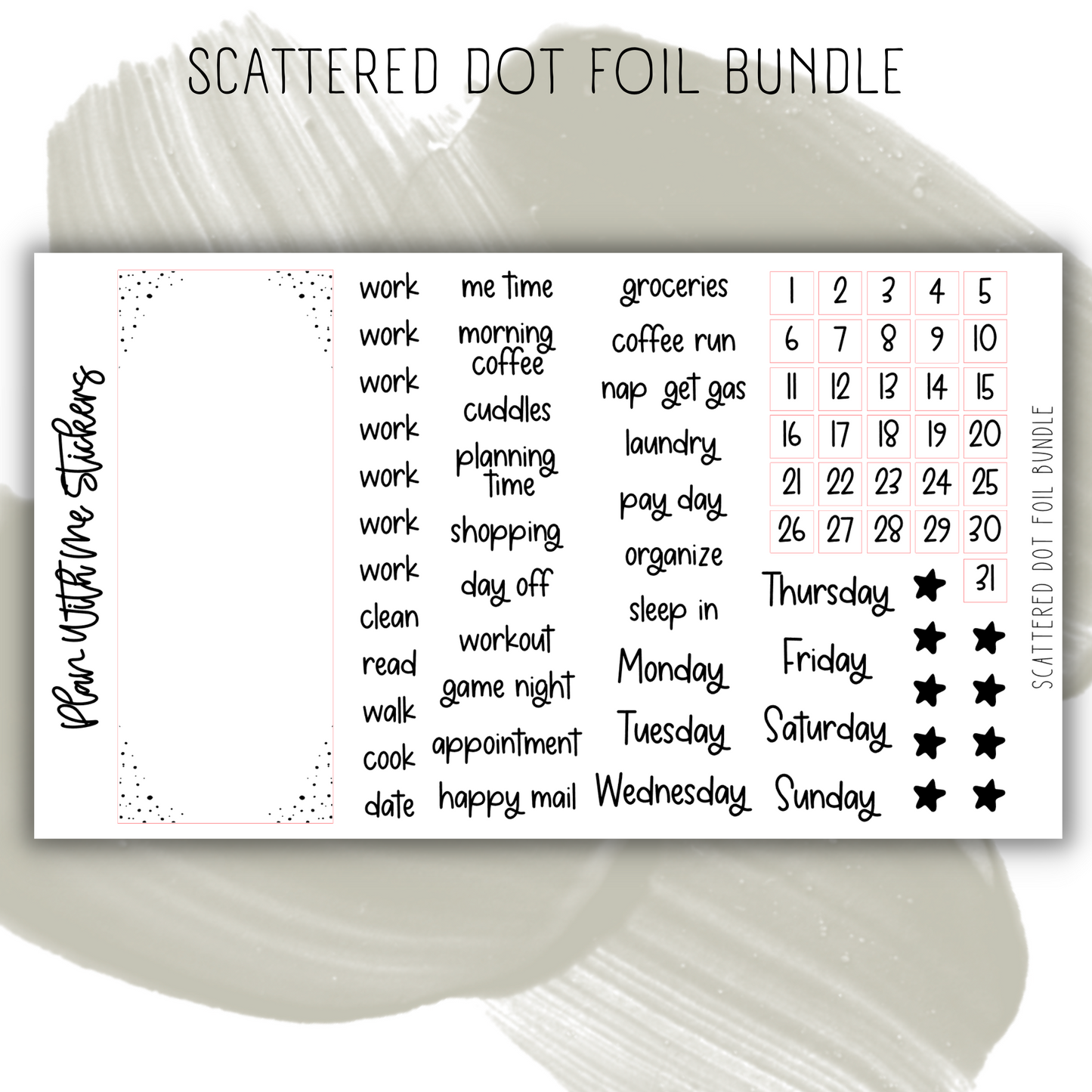 Scattered Dot Foil Bundle
