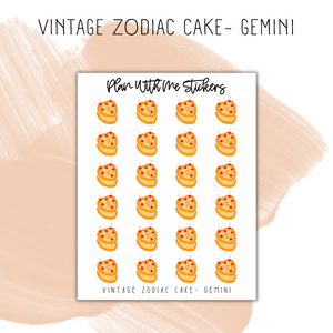 Vintage Zodiac Cake | Doodles