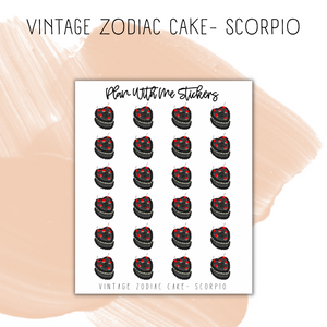 Vintage Zodiac Cake | Doodles