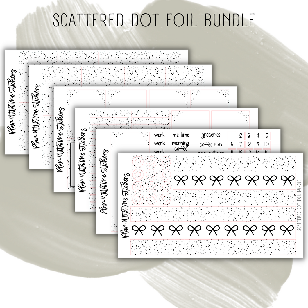 Scattered Dot Foil Bundle