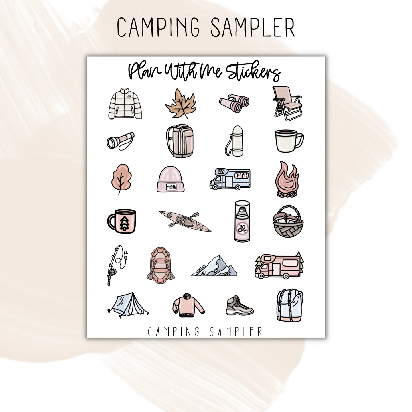 Camping Sampler | Doodles