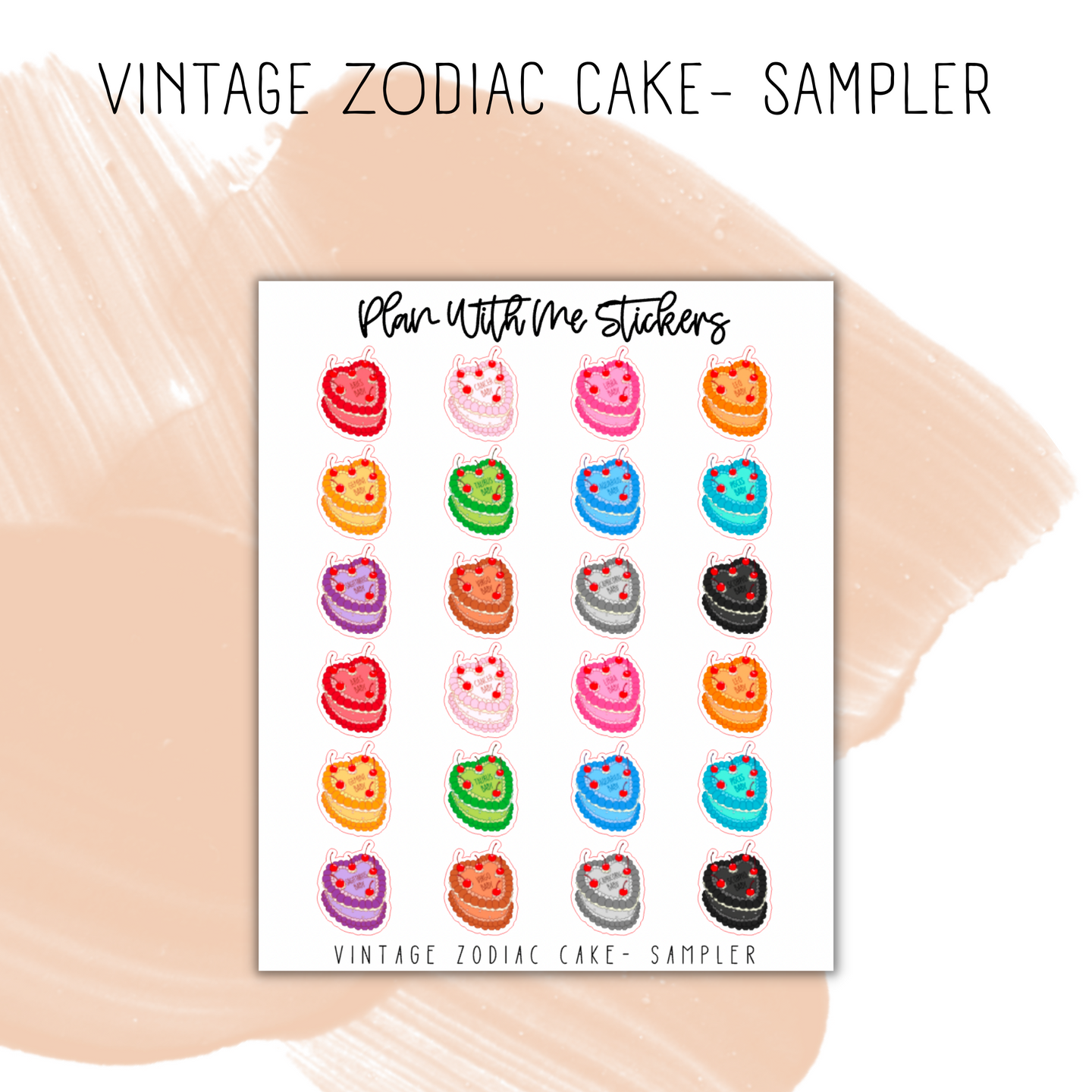 Vintage Zodiac Cake | Doodles