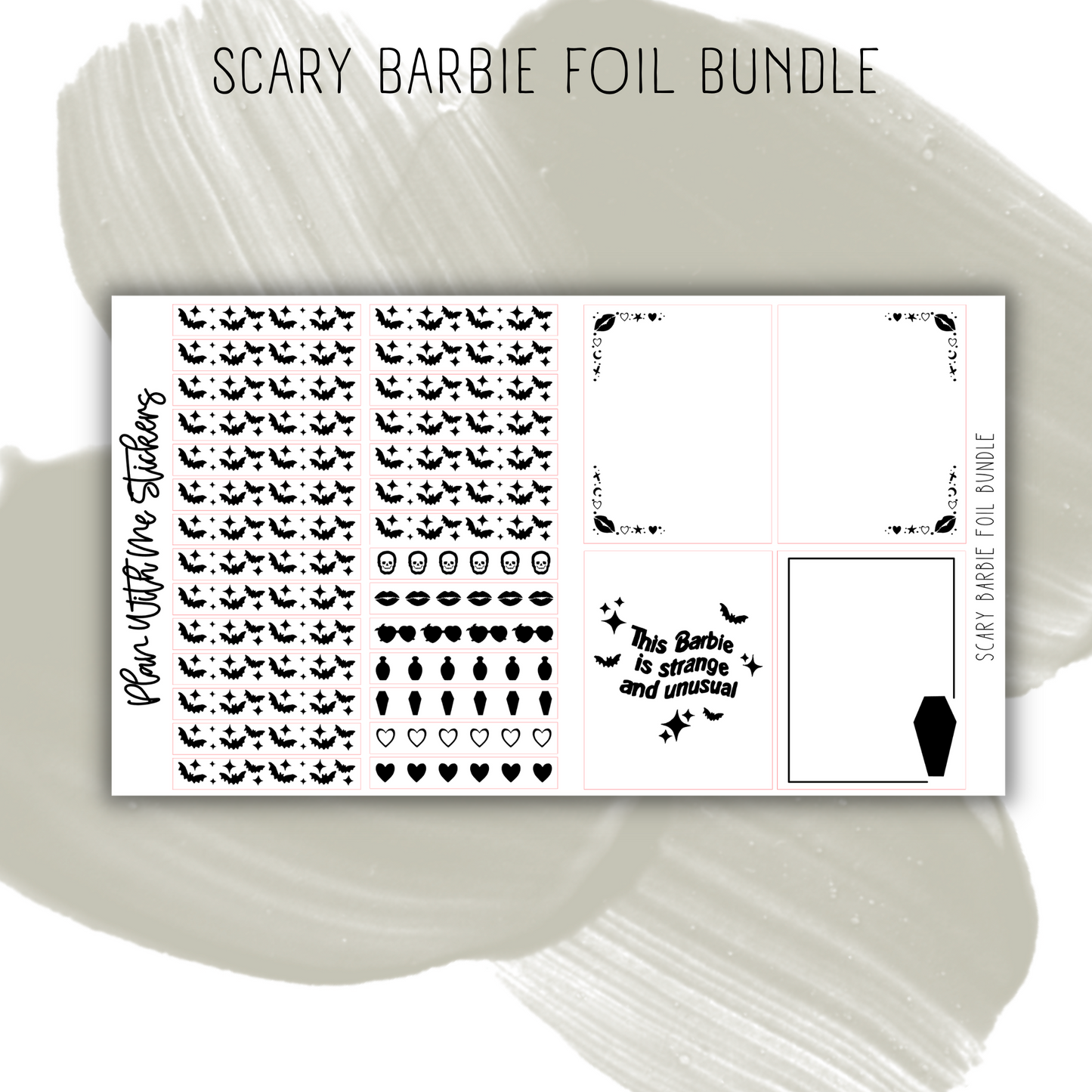 Scary Barbie Foil Bundle- Bunny Bear Plans Collab