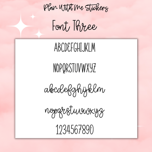 Mini Custom Script- Font 3