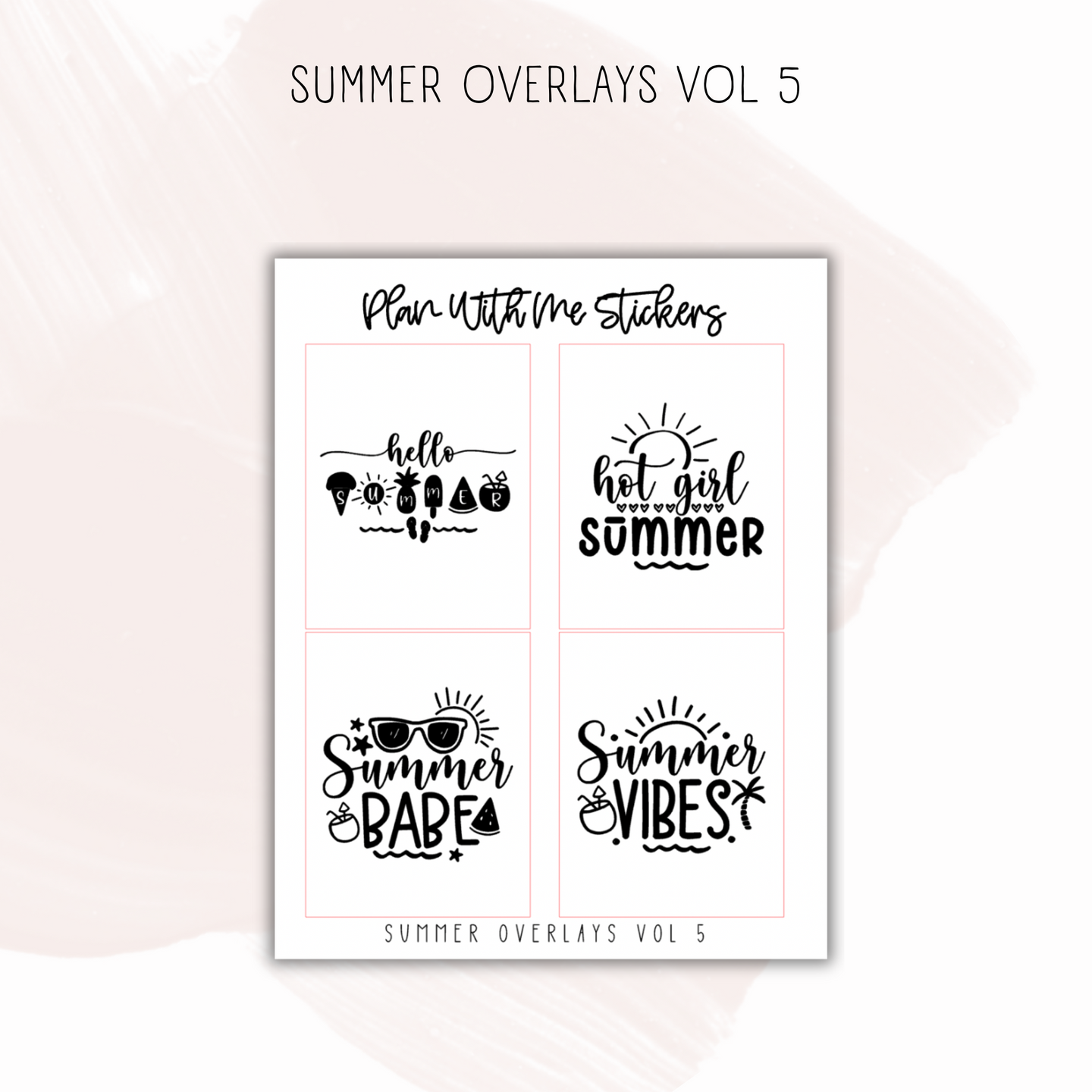 Summer Overlays Vol 5