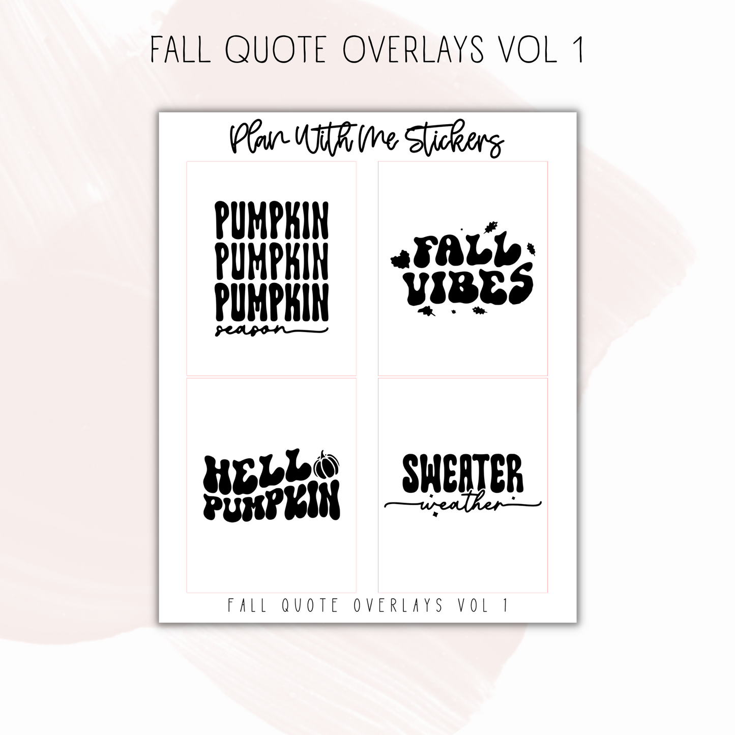 Fall Quote Overlays Vol 1
