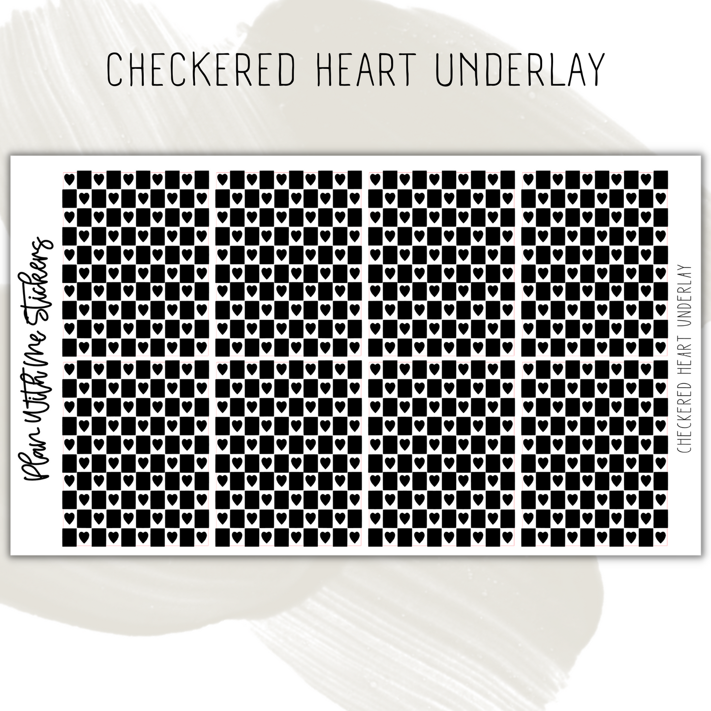 Checkered Heart Underlay
