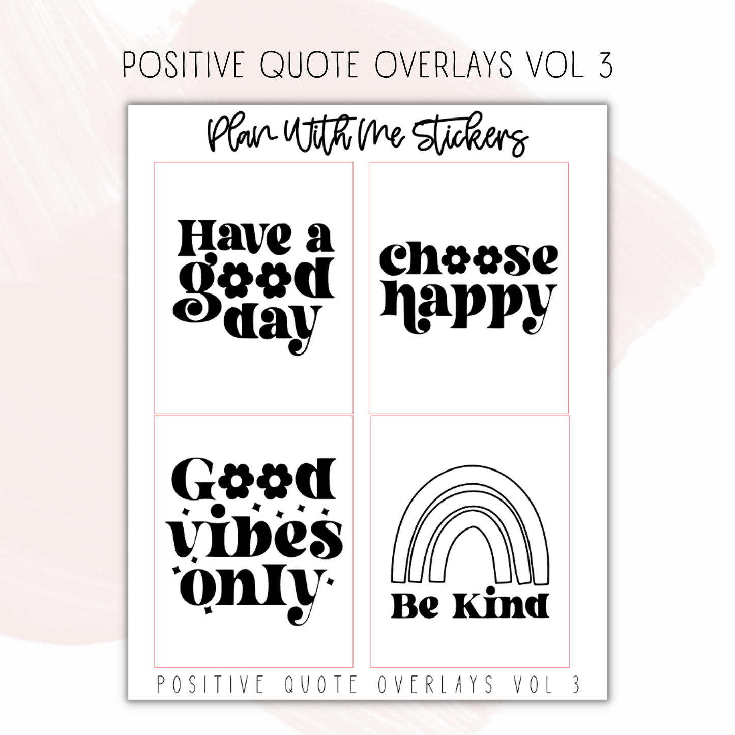 Positive Quote Overlays Vol 3