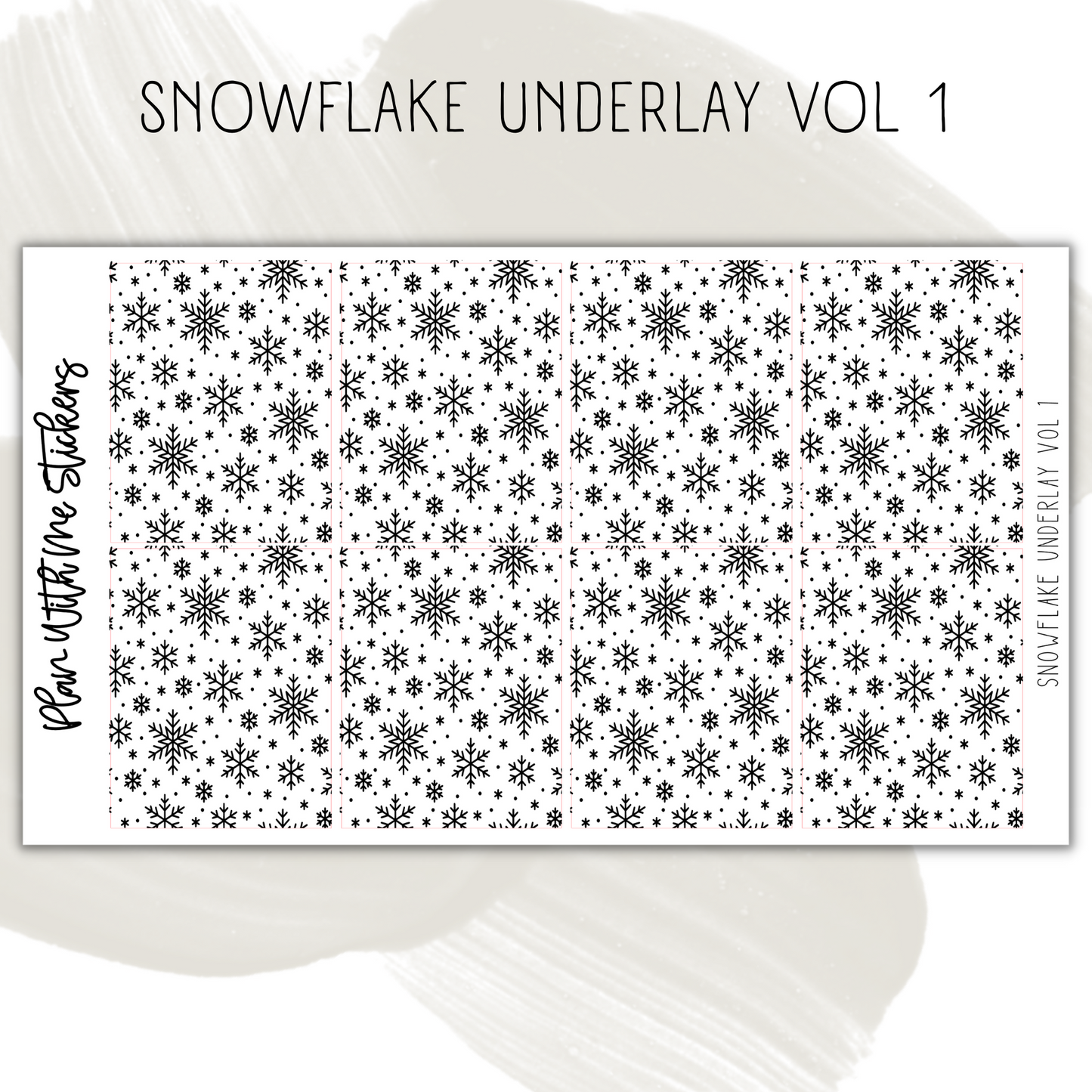 Snowflake Underlay Vol 1