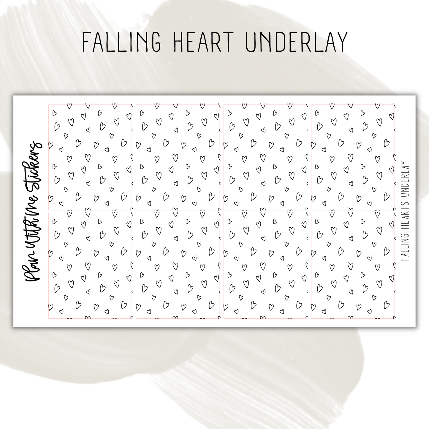 Falling Heart Underlay