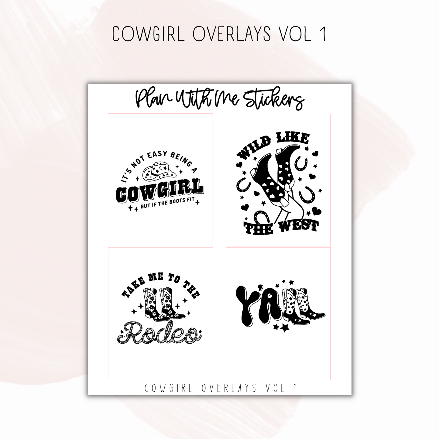 Cowgirl Overlays Vol 1