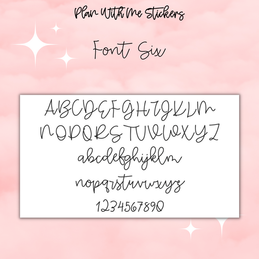 Custom Script- Font 6