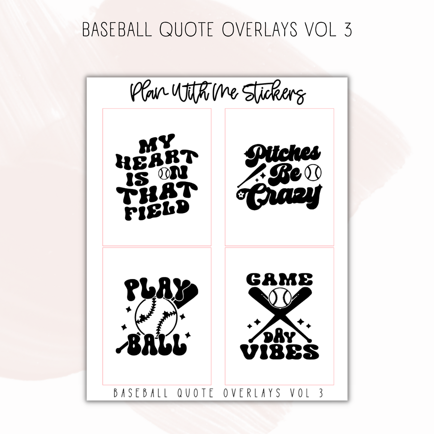 Baseball Quote Overlays Vol 3