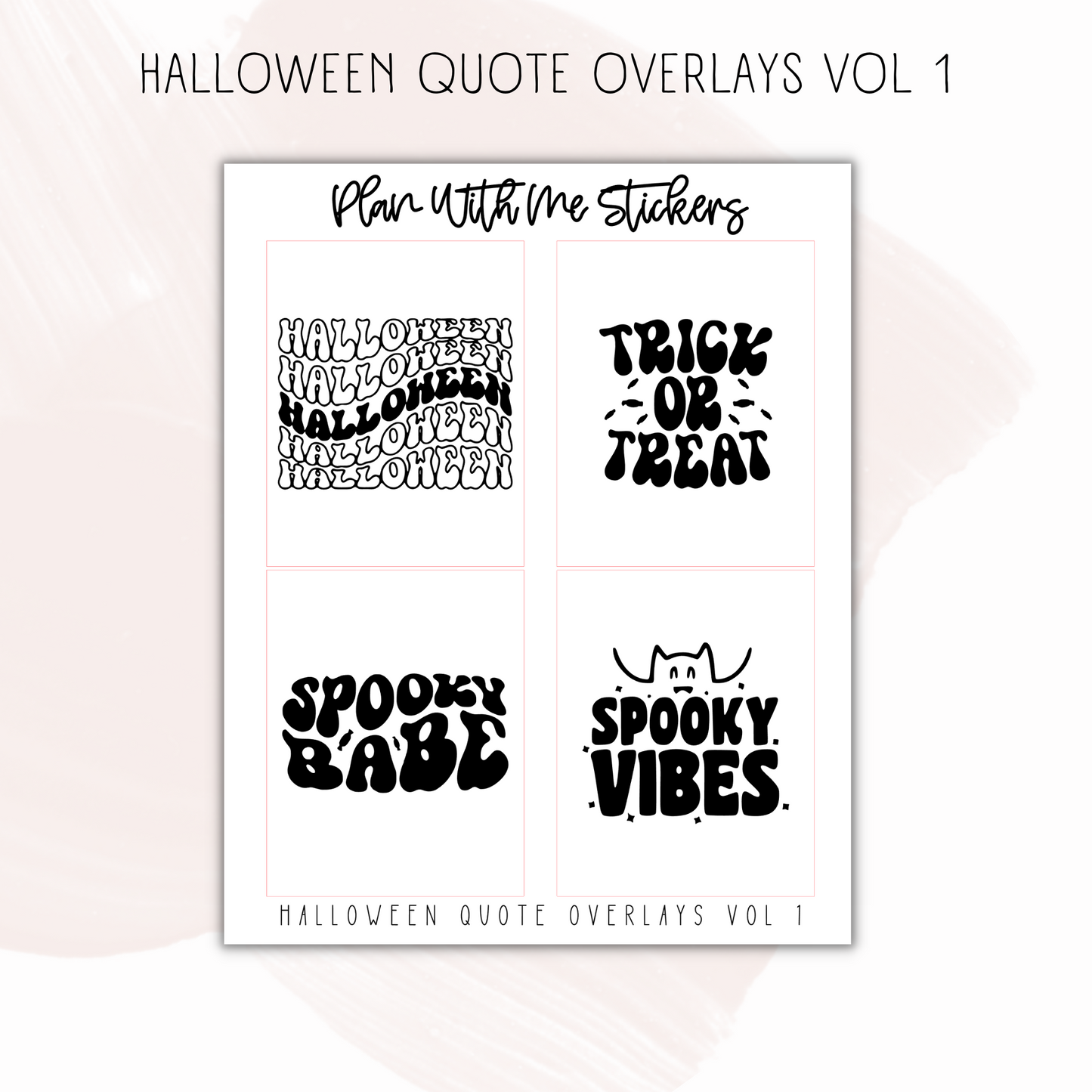 Halloween Quote Overlays Vol 1