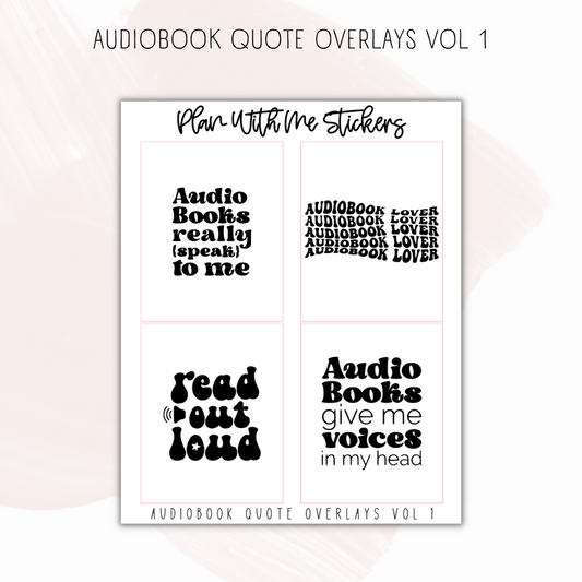 Audiobook Overlays Vol 1