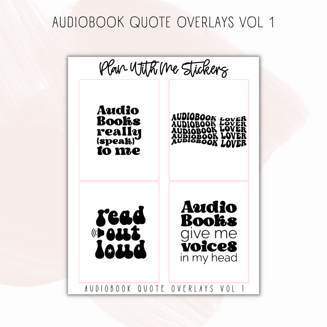 Audiobook Overlays Vol 1