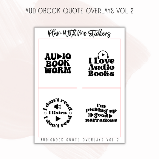 Audiobook Overlays Vol 2