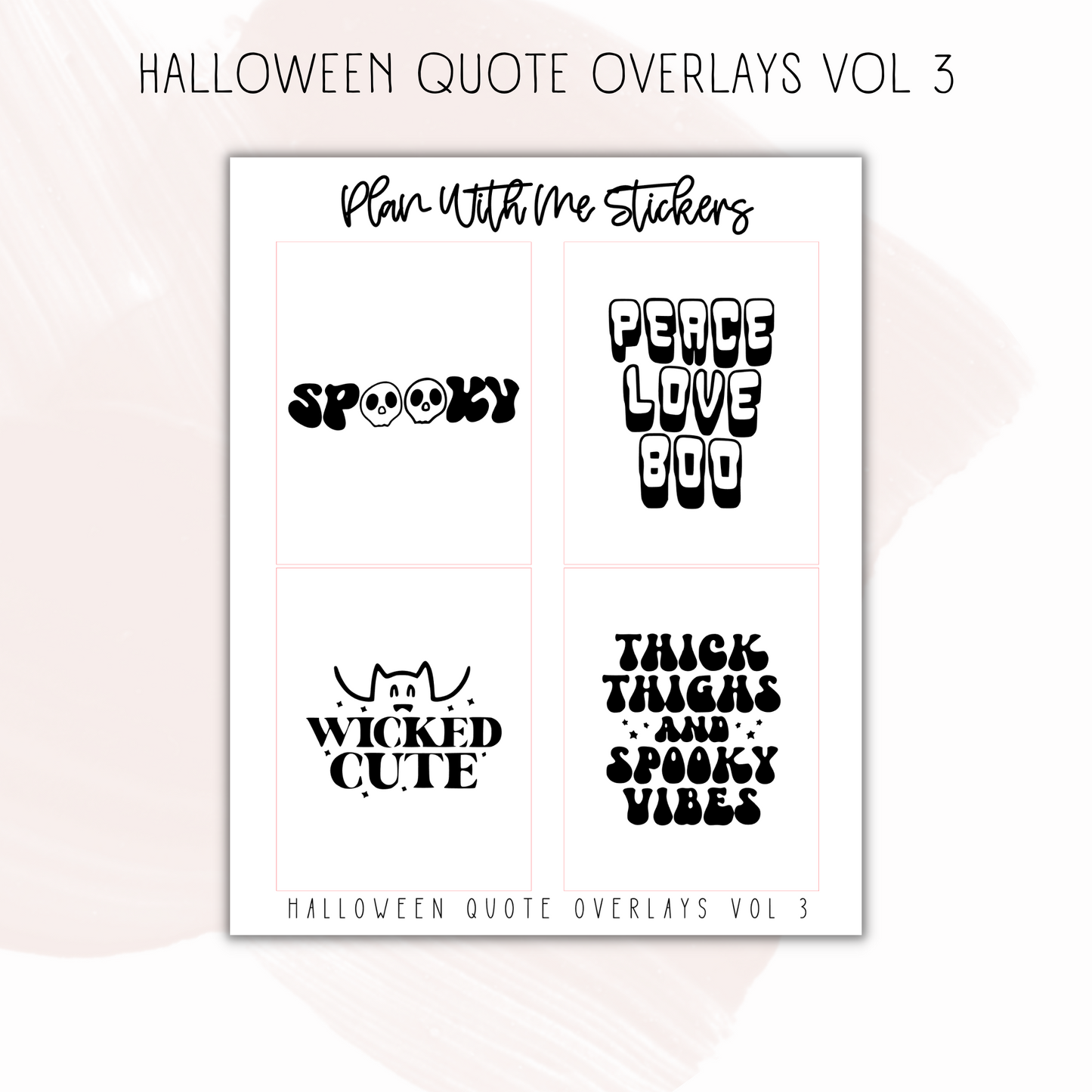 Halloween Quote Overlays Vol 3