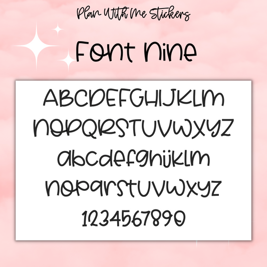 Custom Script- Font 9
