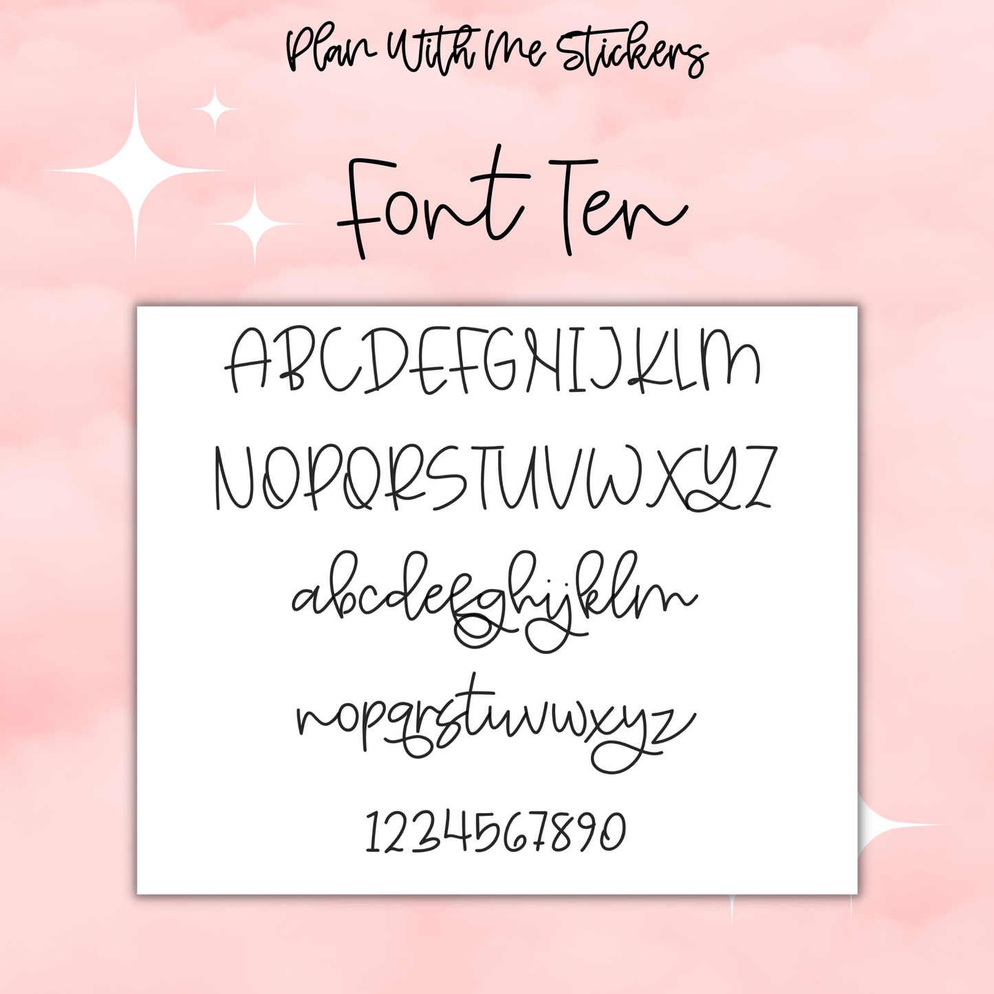 Mini Custom Script- Font 10