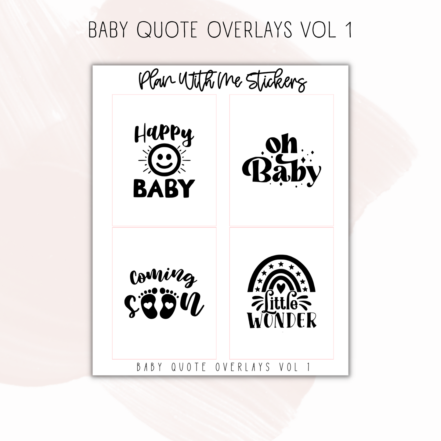 Baby Quote Overlays Vol 1