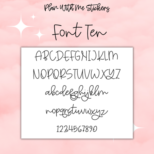 Large Multi Custom Scripts- Font 10