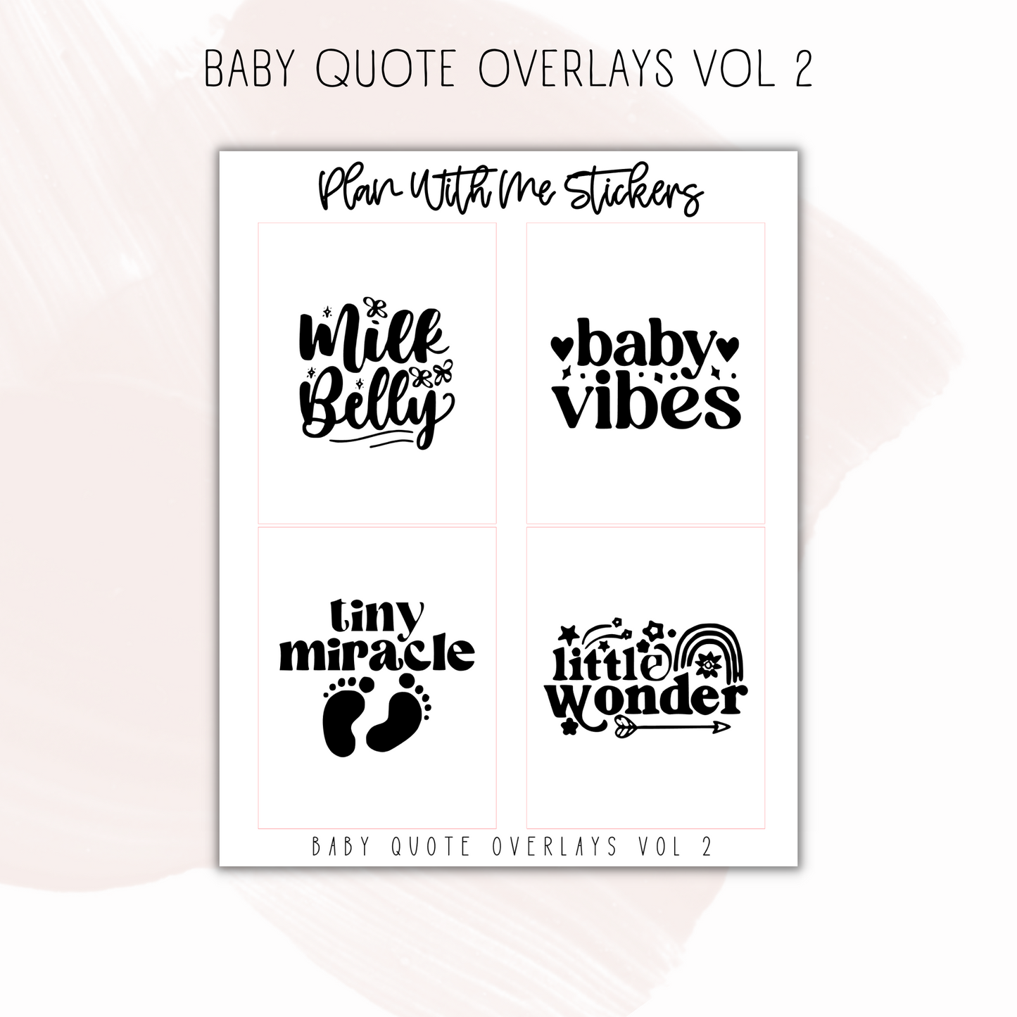 Baby Quote Overlays Vol 2