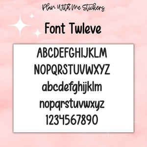 Custom Script- Font 12