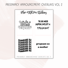 Load image into Gallery viewer, Pregnancy Announcement Overlays Vol 2
