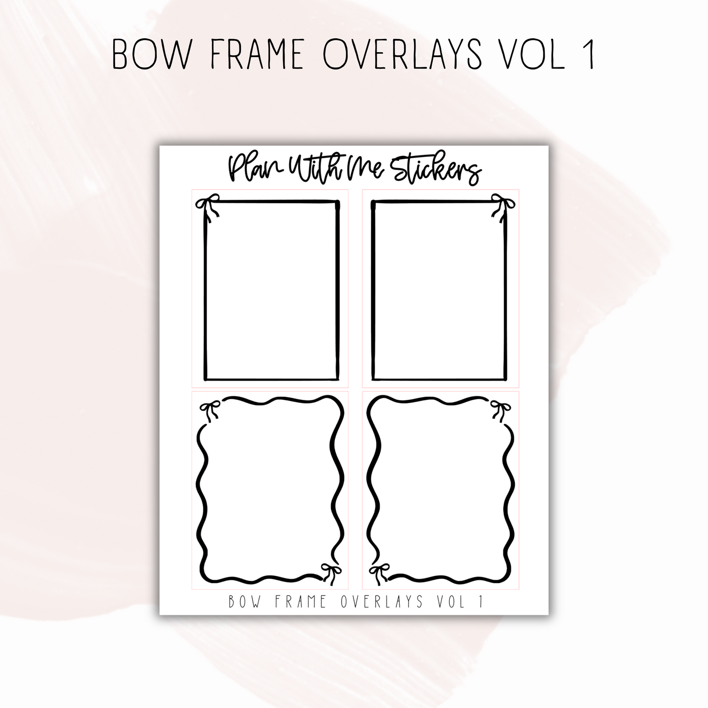 Bow Frame Overlays Vol 1