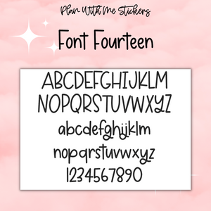 Large Multi Custom- Font 14