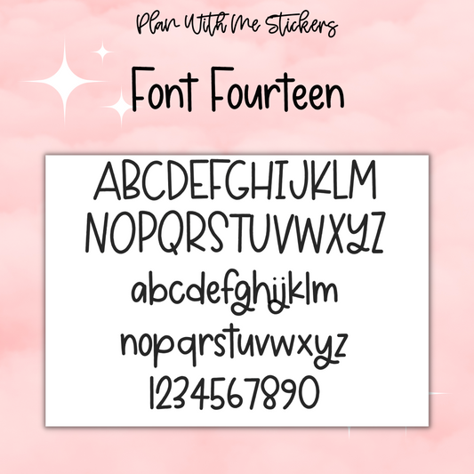 Mini Custom- Font 14