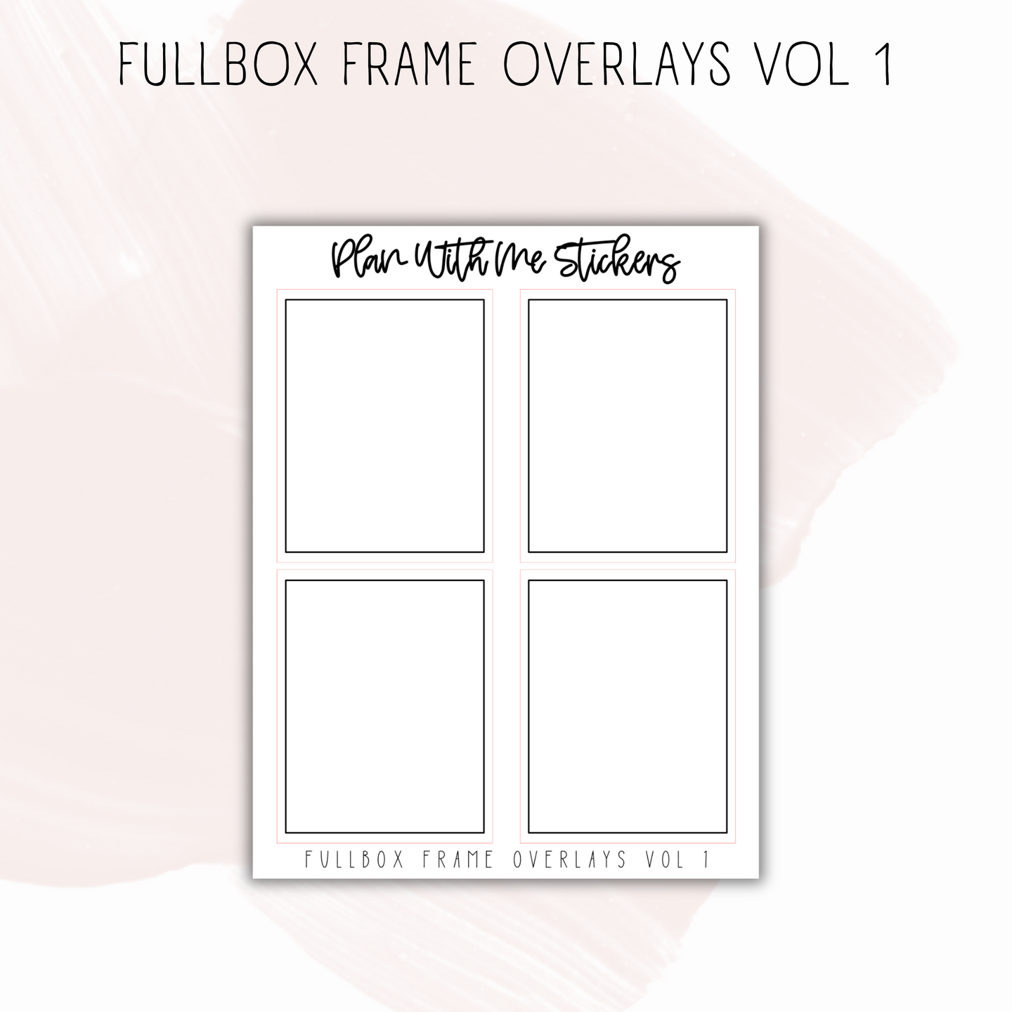 Fullbox Frame Overlays Vol 1