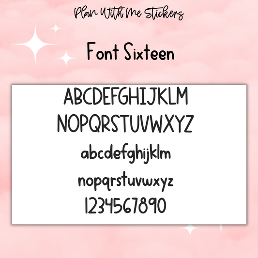 Custom Script- Font 16